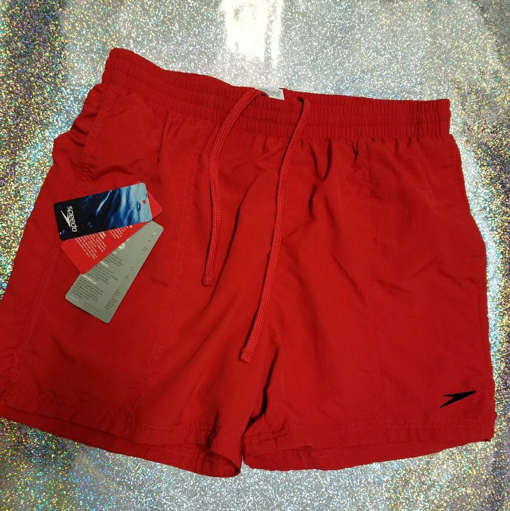 Speedo Brand Atomic Red Swim Trunks